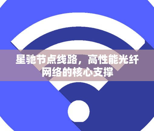 星驰节点线路，高性能光纤网络的核心支撑