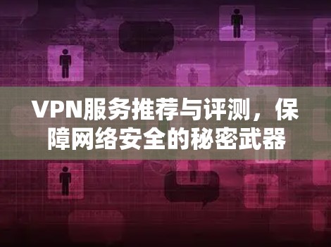 VPN服务推荐与评测，保障网络安全的秘密武器
