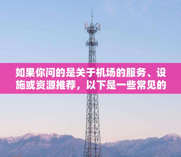 如果你问的是关于机场的服务、设施或资源推荐，以下是一些常见的机场服务和实用信息