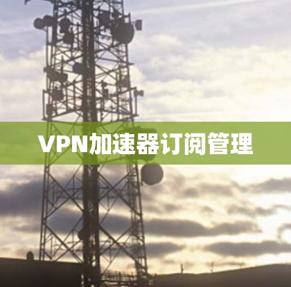 VPN加速器订阅管理